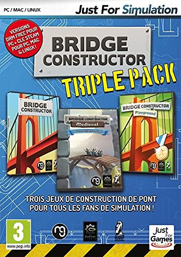 Bridge Constructor + Bridge Constructor Medieval + Bridge Constructor Playground [Importación Francesa]