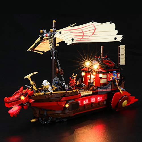 BRIKSMAX Kit de iluminación LED Lego Ninjago La Taglia del Destino - Compatible con Lego 71705 Building Blocks Model- No incluir el Conjunto de Lego