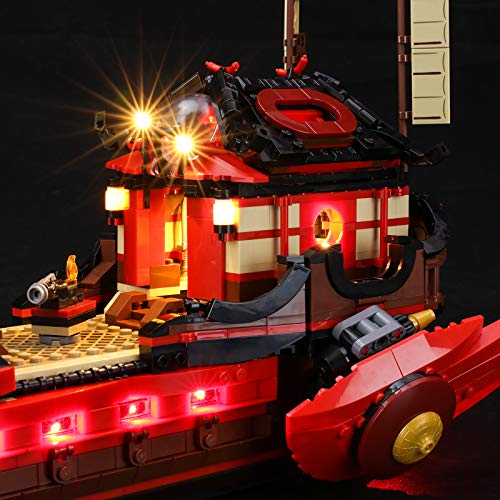 BRIKSMAX Kit de iluminación LED Lego Ninjago La Taglia del Destino - Compatible con Lego 71705 Building Blocks Model- No incluir el Conjunto de Lego