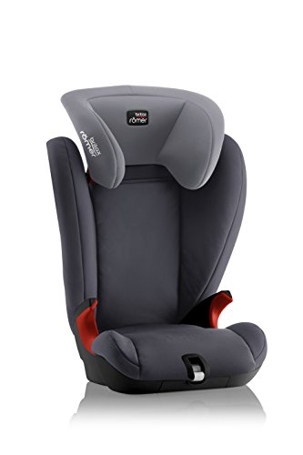 BRITAX RÖMER Silla Coche KID II BLACK SERIES Instalación con Cinturón de Seguridad Niño de 15 a 36 kg Grupo 2/3 de 3,5 a 12 Años, Storm Grey