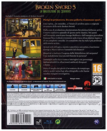 Broken Sword 5: La Maledizione Del Serpente [Importación Italiana]