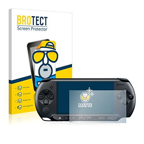 BROTECT Protector Pantalla Anti-Reflejos Compatible con Sony PSP Street E1004 (2 Unidades) Película Mate Anti-Huellas