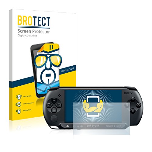 BROTECT Protector Pantalla Compatible con Sony PSP Street E1004 Protector Transparente (2 Unidades) Anti-Huellas