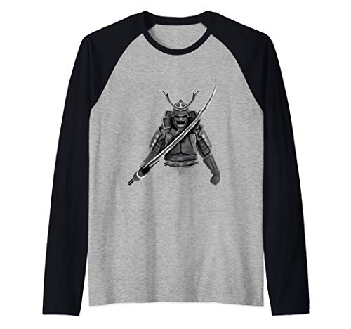 Bushido Samurai Guerrero Samurai Japonés Samurai Camiseta Manga Raglan