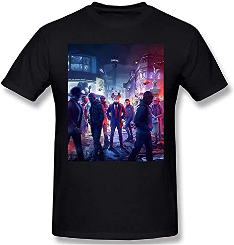 Busy Streets T Shirt Popular Men's Short Sleeve Men White Watch Dogs Legion Action Adventure Game Printed Tshirt Cotton Tops_5007