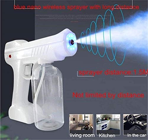 Byakns Pequeño atomizador Ulv Fogger, esterilización de Mano portátil Nano Steam Steam Atomizer para Ropa, hogar, Hospital, Tiendas Herramienta de Niebla