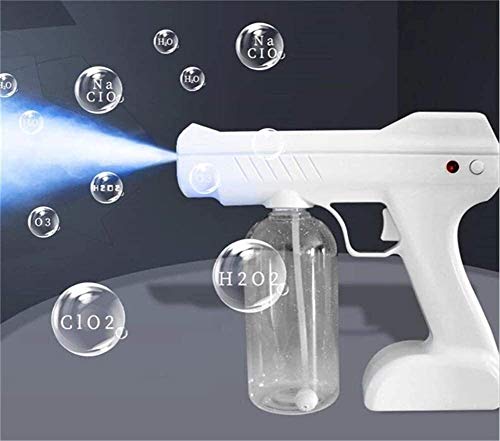 Byakns Pequeño atomizador Ulv Fogger, esterilización de Mano portátil Nano Steam Steam Atomizer para Ropa, hogar, Hospital, Tiendas Herramienta de Niebla