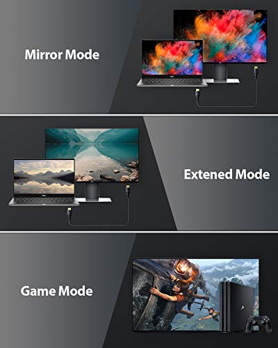 Cable Certificado HDMI 2.1 de 3m,Stouchi 48Gbps de velocidad ultra alta 8K60 4K120 144Hz RTX 3090 eARC HDR10 HDCP2.2 y 2.3 Dolby Compatible con Playstation 5/Xbox Series X/Samsung/Sony/LG/Roku/TCL TV