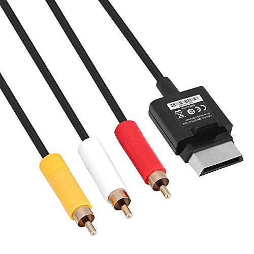 Cable RCA AV de audio y vídeo, cable de señal de TV de 1,8 m para Xbox 360 Slim