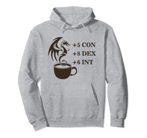 Café Juego de PC Stat RPG Juego de Cosplay Fantasía Medieval Sudadera con Capucha