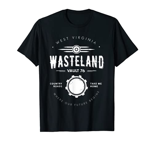 Caída 76 West Virginia Wasteland Country carreteras Camiseta
