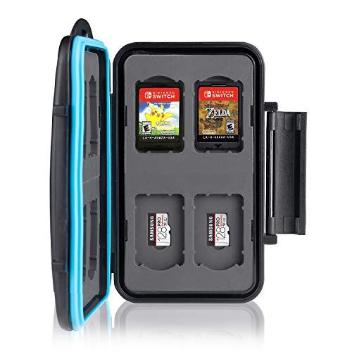 Caja de protección para tarjetas de memoria. Para 8 juegos de Nintendo Switch • Estuche para tarjetas de memoria • Bolsa de viaje • Estuche protector • Caja fuerte para tarjetas • Estuche cartuchos
