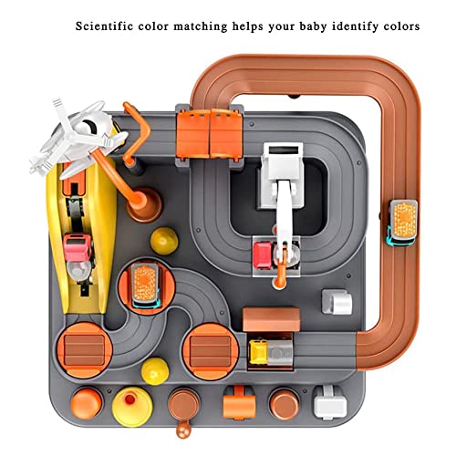 cakunmik Tren Toys Toys, Aventura, Pista de automóviles, Juego de Juguetes para niños, Niños y niñas, Interacción para Padres e Hijos, Juguetes de Desarrollo Intelectual