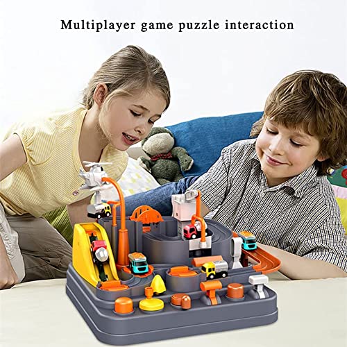 cakunmik Tren Toys Toys, Aventura, Pista de automóviles, Juego de Juguetes para niños, Niños y niñas, Interacción para Padres e Hijos, Juguetes de Desarrollo Intelectual