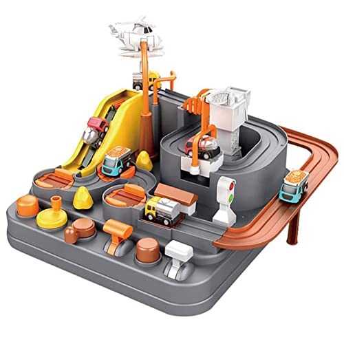 cakunmik Tren Toys Toys, Aventura, Pista de automóviles, Juego de Juguetes para niños, Niños y niñas, Interacción para Padres e Hijos, Juguetes de Desarrollo Intelectual