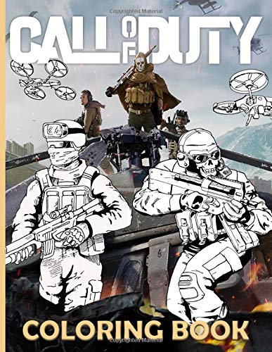 Call Of Duty Coloring Book: Special Call Of Duty Coloring Books For Kids And Adults Designed To Relax And Calm