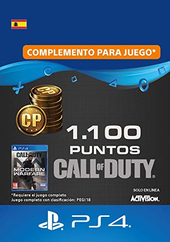 Call of Duty : Modern Warfare 1100 Points | Código de descarga PS4 - Cuenta española