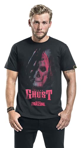 Call of Duty: Warzone Camiseta Ghost Black Talla XXL