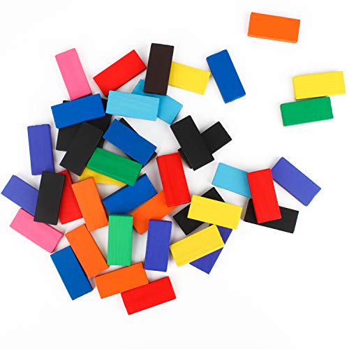 Calmado – 360 Piezas de Dominó / Juego de Fichas de Dominó de Madera “Domino Familia” + Bolsa + Libro de Instrucciones