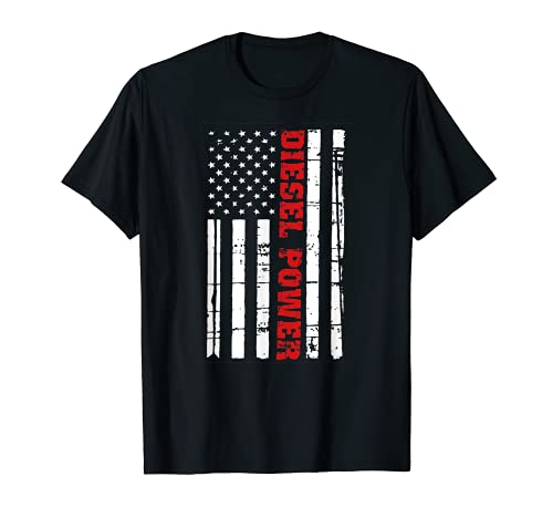 Camión de bandera de motor diesel Turbo Brothers Mechanic Rig Trucker Camiseta