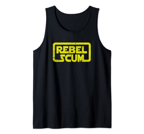 Camisa Rebel Scum divertida camiseta retro de ciencia ficción de los años 70 Camiseta sin Mangas