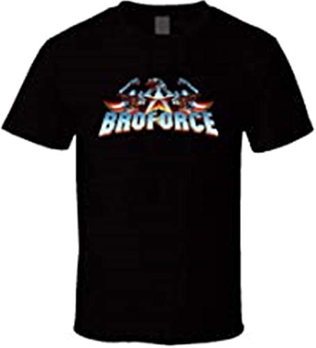 Camiseta de Broforce Video Game Fan Negro XL