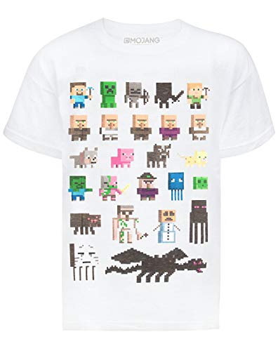 Camiseta para chicos de Minecraft azul real 10-11 Años