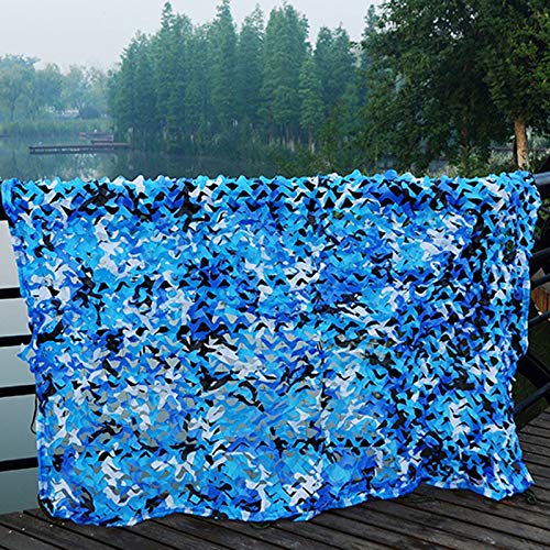 CAMO DE MILITARIO, Camuflaje Que Cubre El Tiro Con Arco Battlenet Camo Patio Patio Tiro Portátil Tablas Portátiles De Malla, Para Decoración Del Ejército CUBIERTA(Size:2x3m/6.5x9.8ft,Color:Oceano)