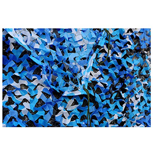 CAMO DE MILITARIO, Camuflaje Que Cubre El Tiro Con Arco Battlenet Camo Patio Patio Tiro Portátil Tablas Portátiles De Malla, Para Decoración Del Ejército CUBIERTA(Size:2x3m/6.5x9.8ft,Color:Oceano)