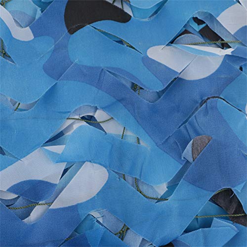 CAMO DE MILITARIO, Camuflaje Que Cubre El Tiro Con Arco Battlenet Camo Patio Patio Tiro Portátil Tablas Portátiles De Malla, Para Decoración Del Ejército CUBIERTA(Size:2x3m/6.5x9.8ft,Color:Oceano)