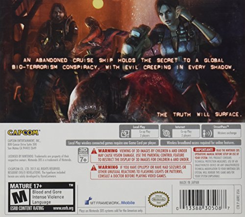 Capcom Resident Evil Revelations, 3DS, ESP Nintendo 3DS Español vídeo - Juego (3DS, ESP, Nintendo 3DS, Acción / Aventura, M (Maduro))