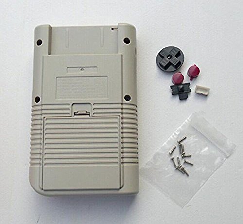 Carcasa completa de repuesto para Nintendo Gameboy Classic 1989 GB DMG consola, parte de reparación, color gris