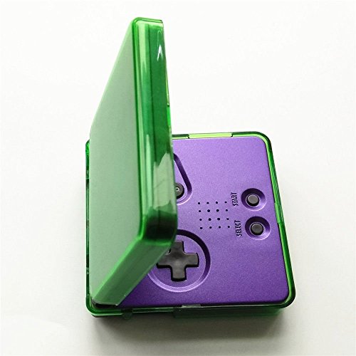 Carcasa protectora de cristal para Gameboy Advance SP GBA SP, color verde transparente