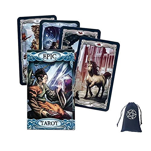 Cartas del Tarot épicas,Epic Tarot Cards,with Bag,Party Game