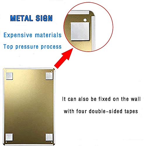 Cartel de metal para decoración de pared, gran aluminio, letrero rústico, con texto en inglés "No Loitering Police Enforced Red On White 12 x 8