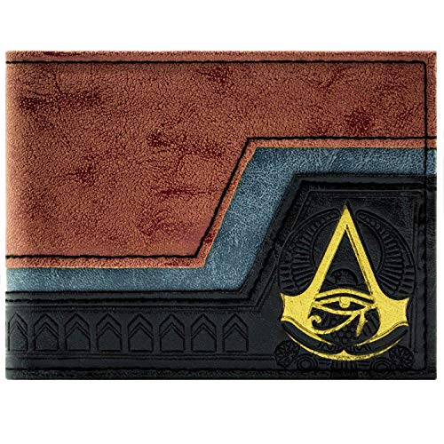 Cartera de Assassins Creed Origins símbolo en relieve Marrón