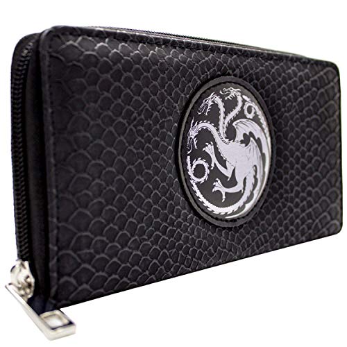 Cartera de Casa Targaryen Game of Thrones Fire and Blood Negro
