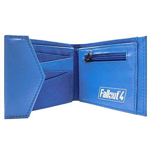 Cartera de Fallout 4 Pulgares hacia Arriba Abotonado Azul