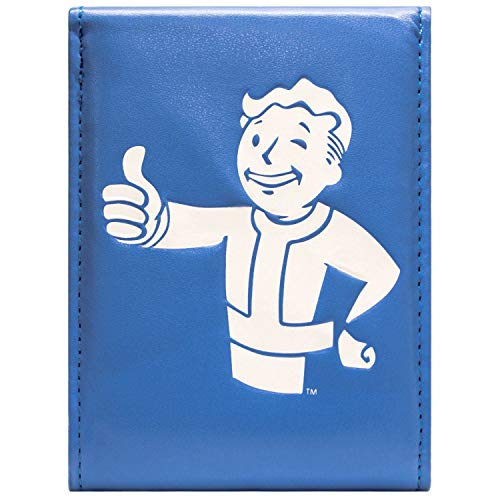 Cartera de Fallout 4 Pulgares hacia Arriba Abotonado Azul