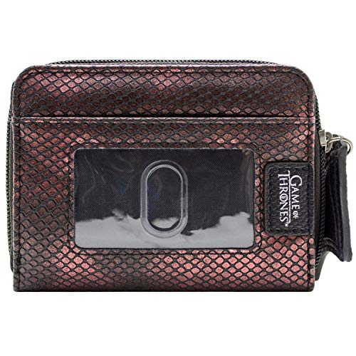 Cartera de Game of Thrones ala de dragón la Cremallera Rojo