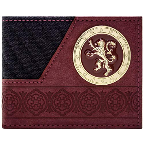 Cartera de Game of Thrones Casa Lannister Leon de Oro Negro