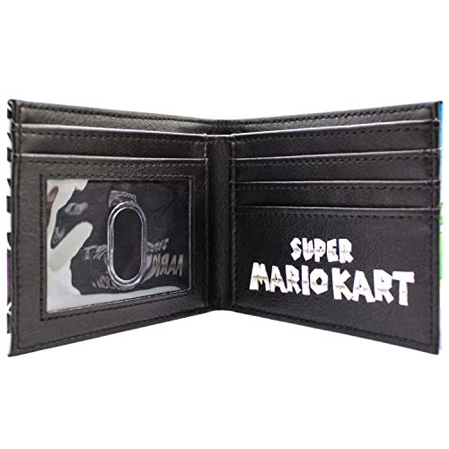 Cartera de Super Mario Kart Racing Bandera a cuadros Negro