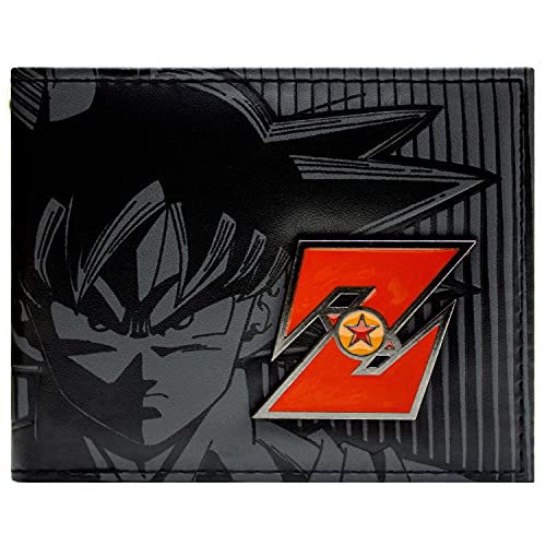 Cartera de Toei Dragonball Z Goku Red Metal Badge Negro