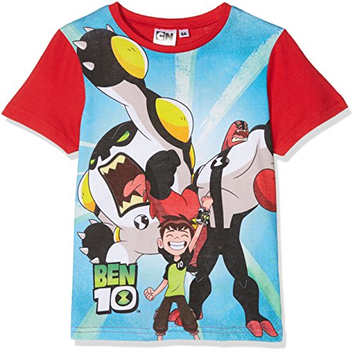 Cartoon Network Ben 10 Transformation Camiseta, Rosso, 3 Años para Niños