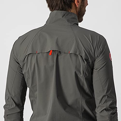 castelli Emergency 2 Rain Jacket Chaqueta, Hombre, Verde Militar, S