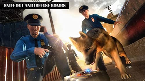 Caza de perro policial Crime City Criminal Chase 3D: Policías contra ladrones Jail Breakout Prison Escape Survival Mission Adventure Simulator Juego 2018