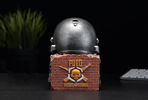 Cenicero PUBG Key Ashtray Creative Helmet Metal Outdoor Desktop Ash Tray Mobile Game Resin Model Decoration Gift Interior y Exterior