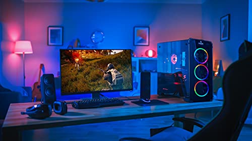 CeO-Tech Omicron V2 PC Ordenador de Sobremesa Gaming - Ryzen 3 4.00 GHz | RAM 16GB DDR4 | SSD 250GB | nVIDIA Geforce GTX1030 2GB| Monitor 24" LED | Teclado + Ratón + Altavoz | Win 10 Pro