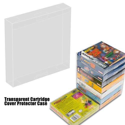 Chacerls Protectores de Juegos en Caja, Protectores de Juegos en Caja 10 Piezas Funda Protectora de Cartucho Transparente para Nintendo Game Boy GBA Juego en Caja
