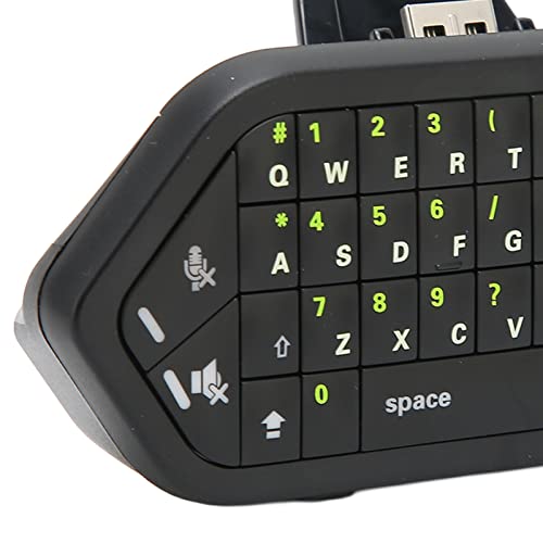 Chatpad para Xbox One, Mini Teclado Inalámbrico 2.4G Chatpad para Xbox One Controller Gamepad, con Receptor de 2.4GHz Y Conector de 3.5 Mm
